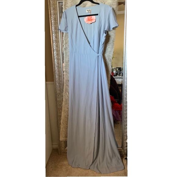 NWT L Show me your Mumu Noelle Wrap Maxi Dress - Picture 2 of 5